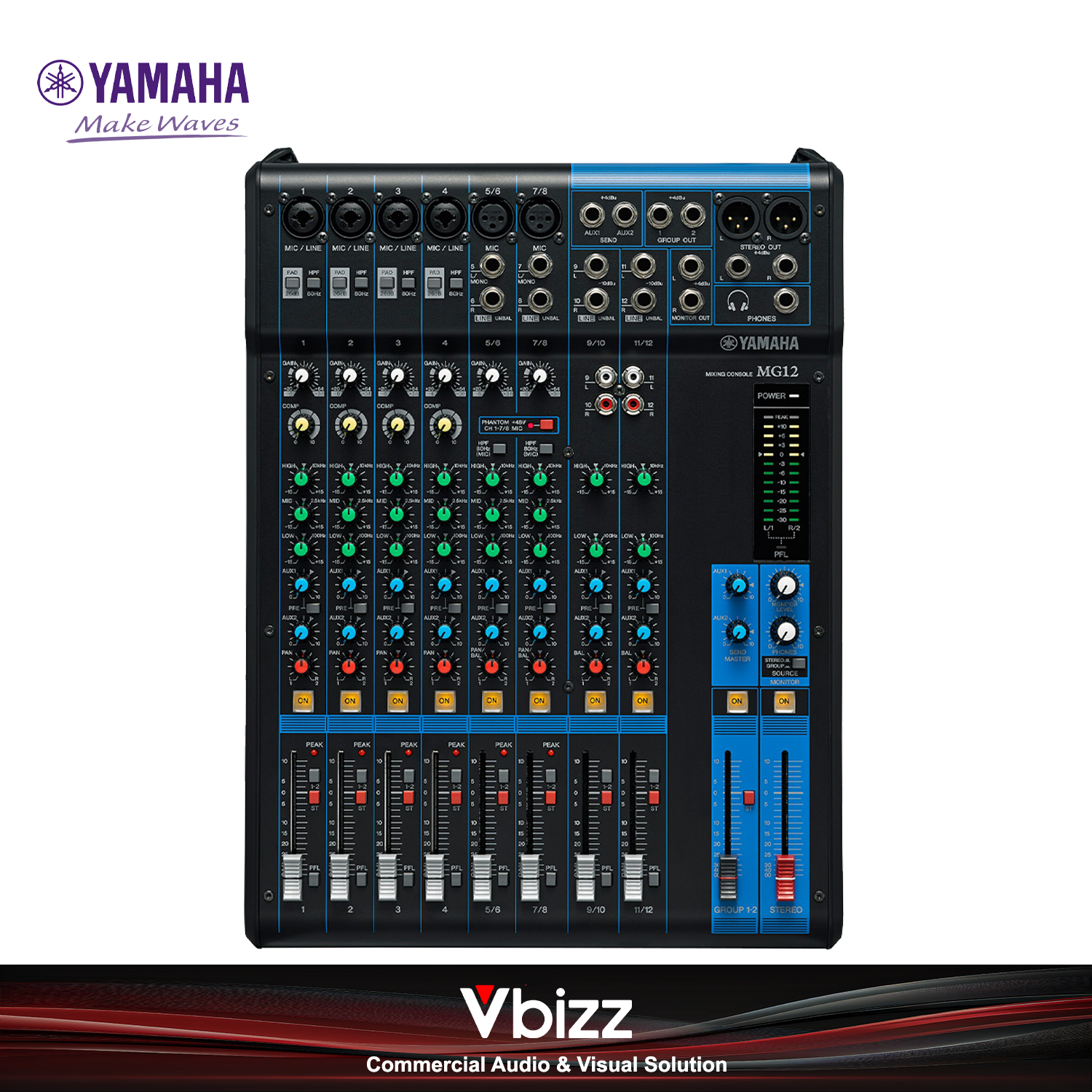 Yamaha MG12 12-Channel Analog Mixer